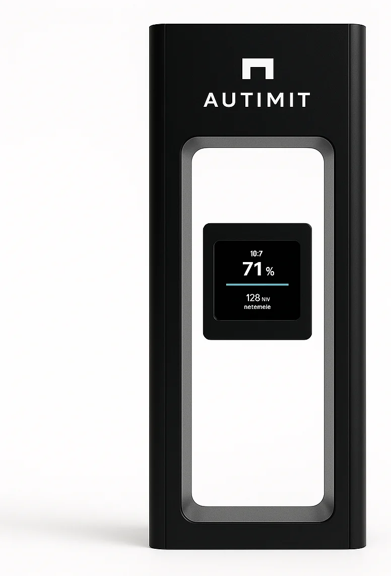 Another front view of the AUTIMIT charging station prototype.